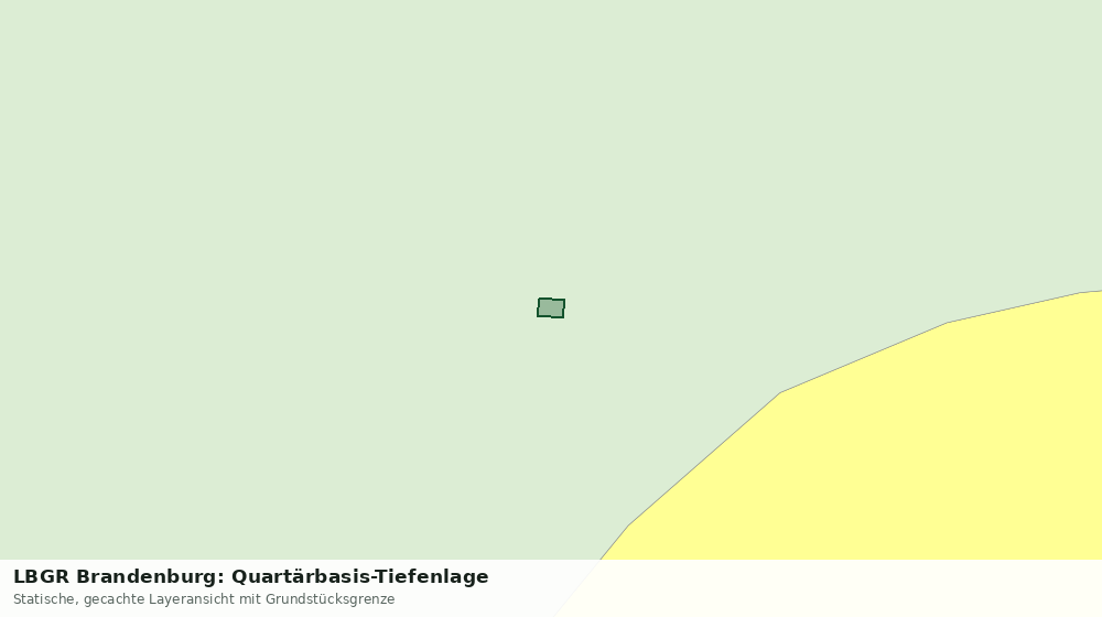 Statische Kartenansicht: LBGR Brandenburg: Quartärbasis-Tiefenlage