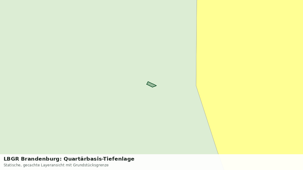 Statische Kartenansicht: LBGR Brandenburg: Quartärbasis-Tiefenlage
