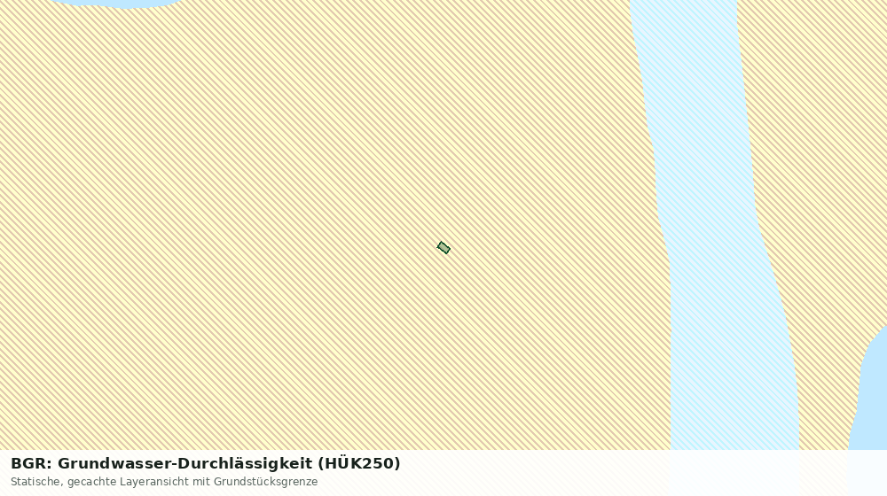 Statische Kartenansicht: BGR: Grundwasser-Durchlässigkeit (HÜK250)