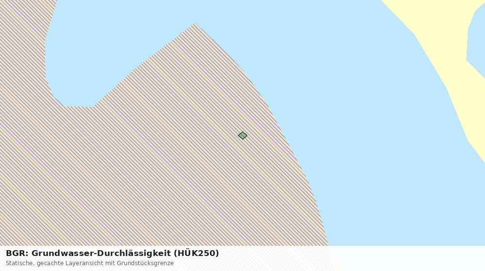 Statische Kartenansicht: BGR: Grundwasser-Durchlässigkeit (HÜK250)