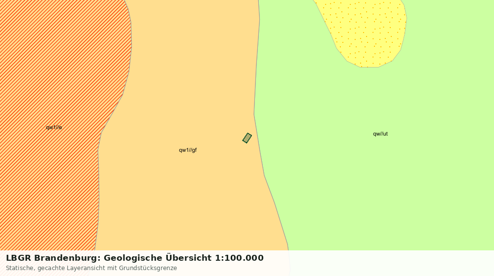 Statische Kartenansicht: LBGR Brandenburg: Geologische Übersicht 1:100.000