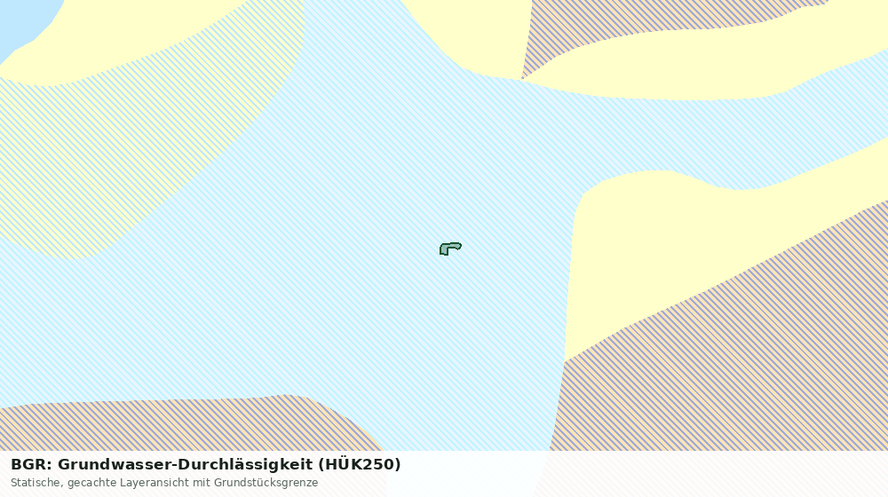 Statische Kartenansicht: BGR: Grundwasser-Durchlässigkeit (HÜK250)