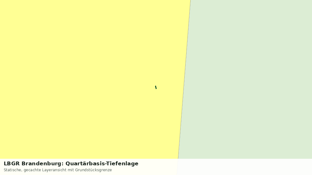 Statische Kartenansicht: LBGR Brandenburg: Quartärbasis-Tiefenlage
