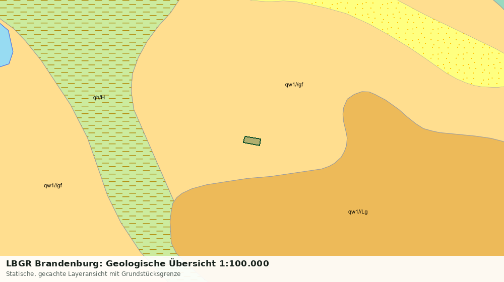 Statische Kartenansicht: LBGR Brandenburg: Geologische Übersicht 1:100.000