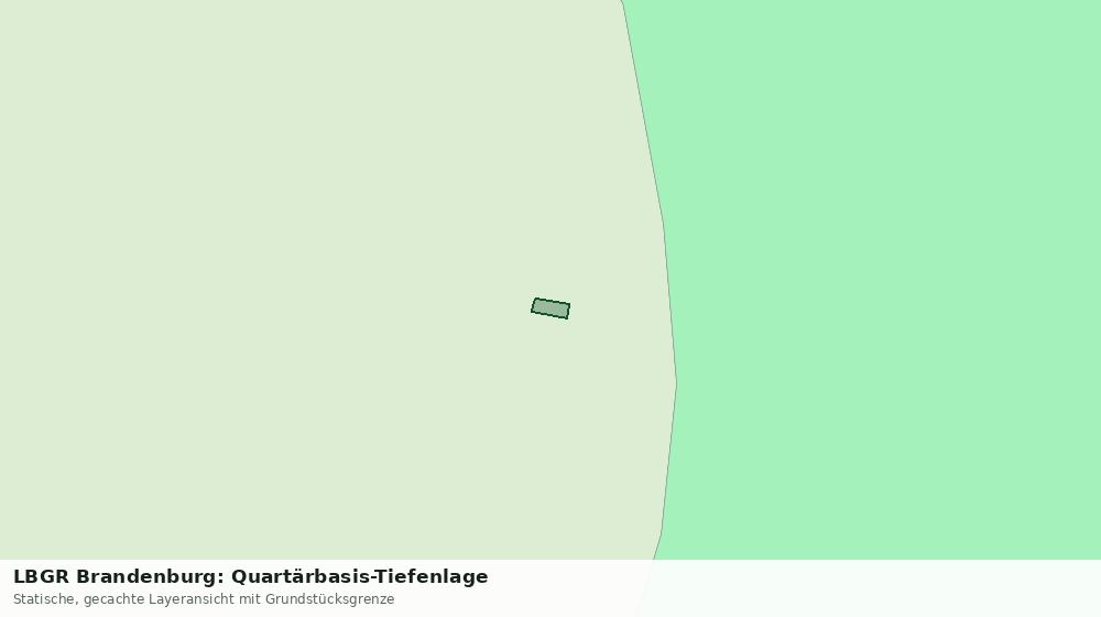 Statische Kartenansicht: LBGR Brandenburg: Quartärbasis-Tiefenlage