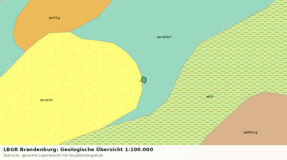 Statische Kartenansicht: LBGR Brandenburg: Geologische Übersicht 1:100.000