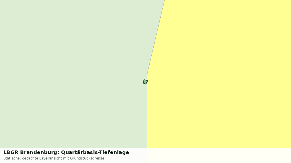 Statische Kartenansicht: LBGR Brandenburg: Quartärbasis-Tiefenlage