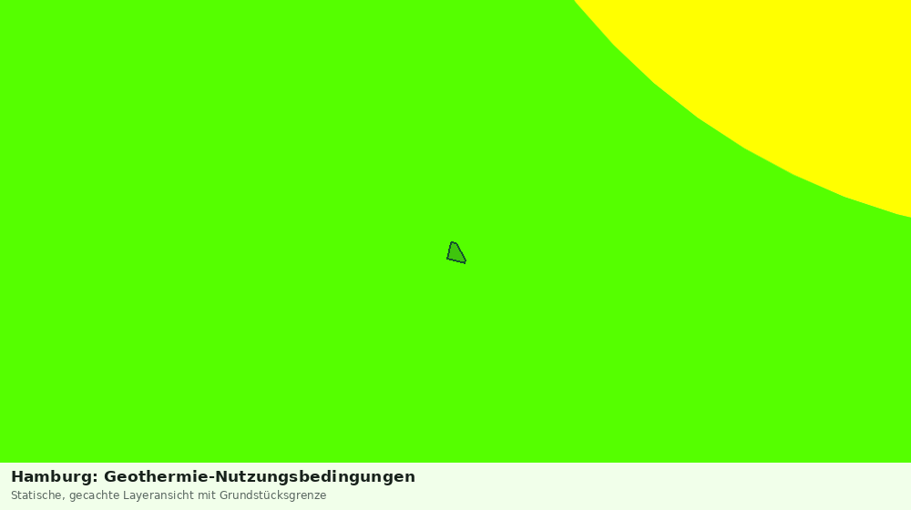 Statische Kartenansicht: Hamburg: Geothermie-Nutzungsbedingungen
