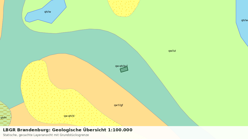 Statische Kartenansicht: LBGR Brandenburg: Geologische Übersicht 1:100.000