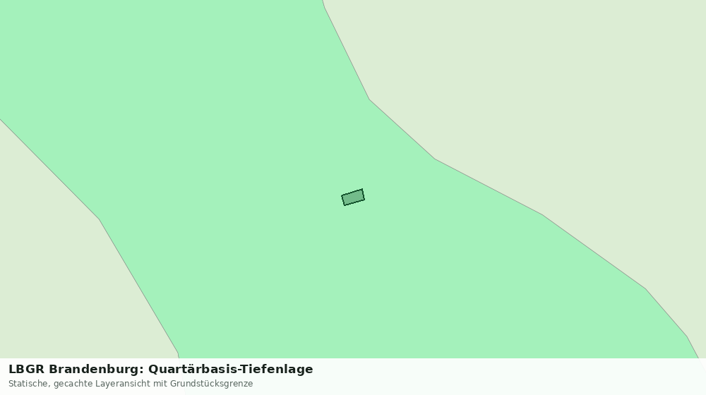 Statische Kartenansicht: LBGR Brandenburg: Quartärbasis-Tiefenlage