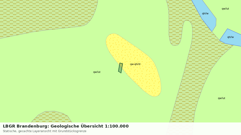 Statische Kartenansicht: LBGR Brandenburg: Geologische Übersicht 1:100.000