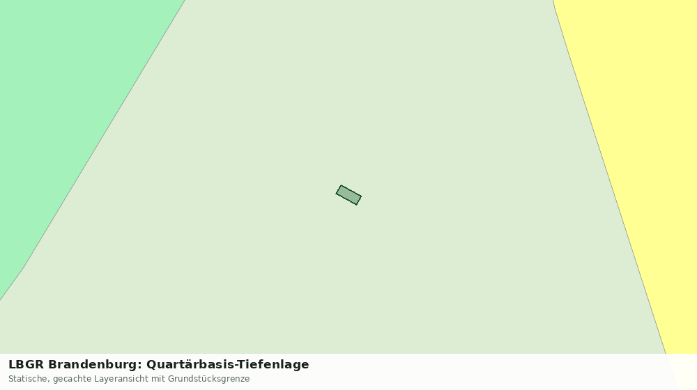 Statische Kartenansicht: LBGR Brandenburg: Quartärbasis-Tiefenlage