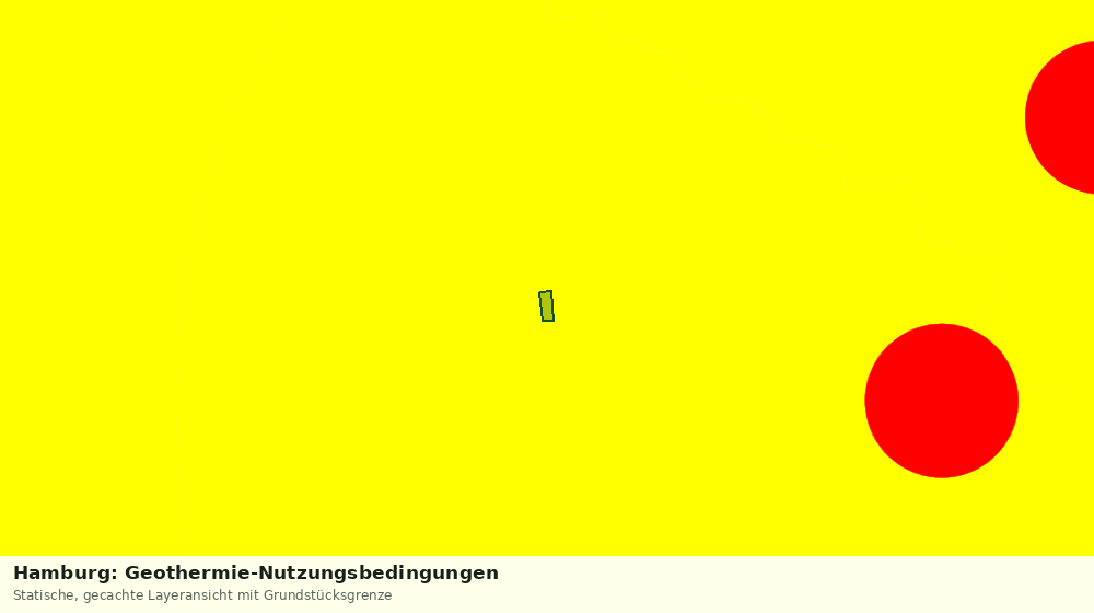 Statische Kartenansicht: Hamburg: Geothermie-Nutzungsbedingungen
