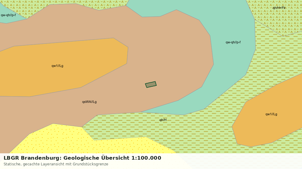 Statische Kartenansicht: LBGR Brandenburg: Geologische Übersicht 1:100.000