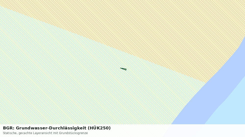 Statische Kartenansicht: BGR: Grundwasser-Durchlässigkeit (HÜK250)