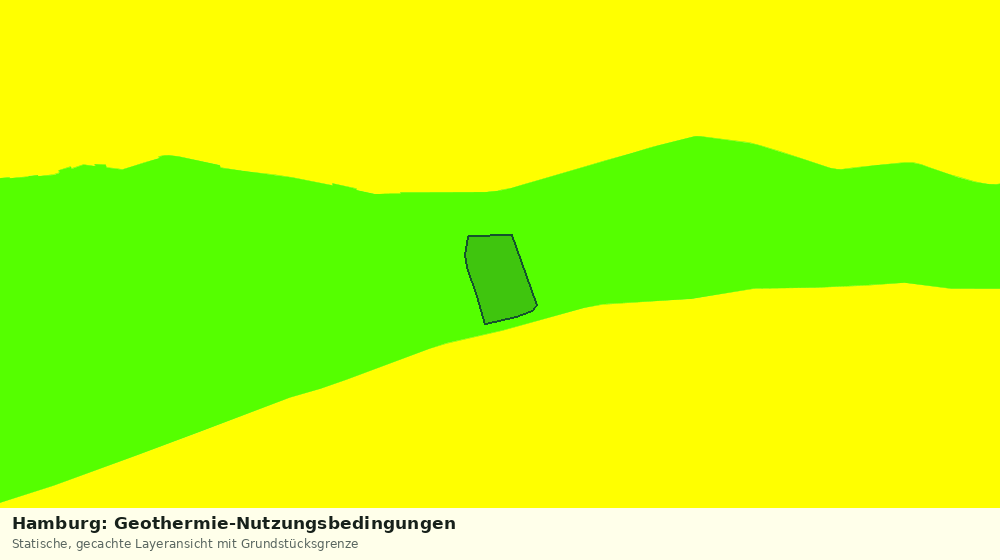Statische Kartenansicht: Hamburg: Geothermie-Nutzungsbedingungen