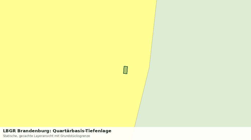 Statische Kartenansicht: LBGR Brandenburg: Quartärbasis-Tiefenlage