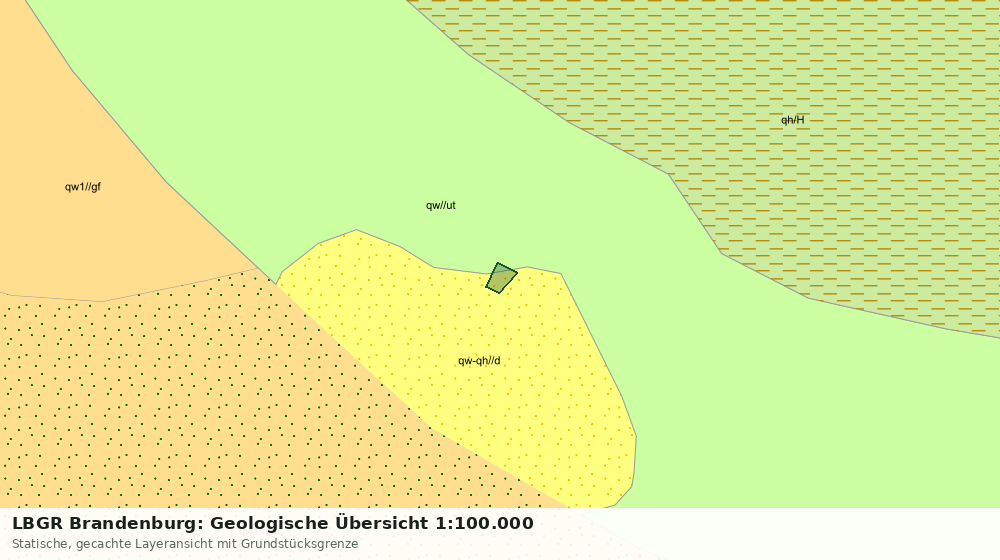 Statische Kartenansicht: LBGR Brandenburg: Geologische Übersicht 1:100.000