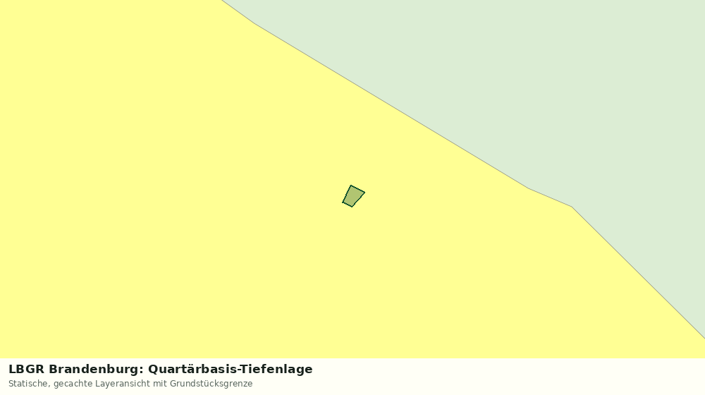 Statische Kartenansicht: LBGR Brandenburg: Quartärbasis-Tiefenlage