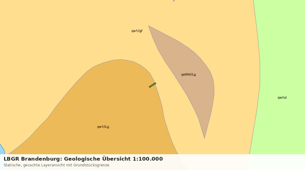 Statische Kartenansicht: LBGR Brandenburg: Geologische Übersicht 1:100.000