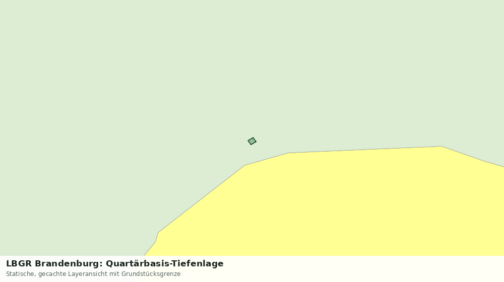 Statische Kartenansicht: LBGR Brandenburg: Quartärbasis-Tiefenlage
