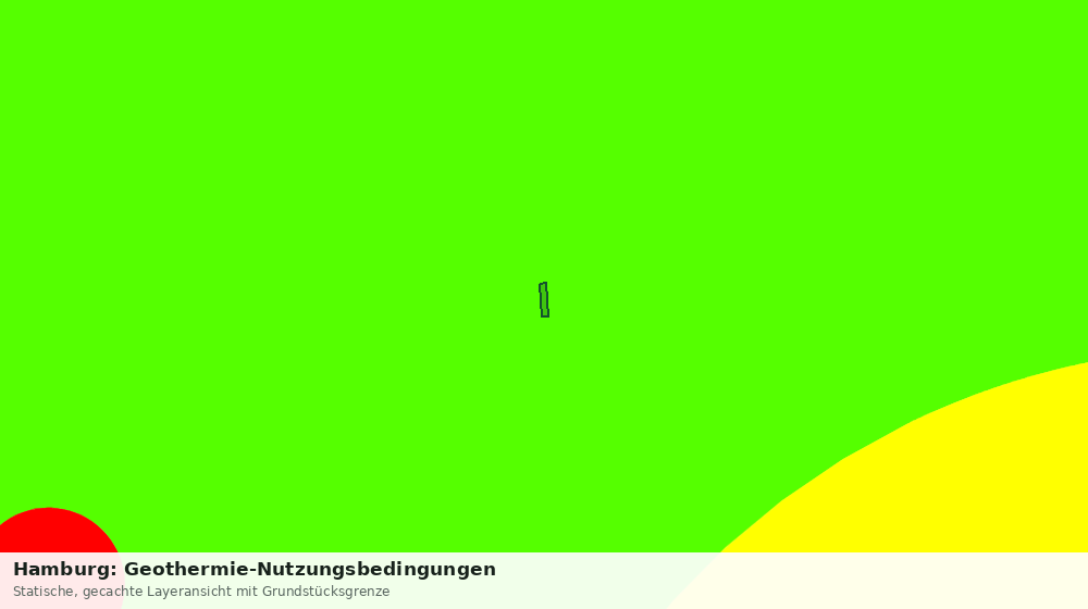 Statische Kartenansicht: Hamburg: Geothermie-Nutzungsbedingungen