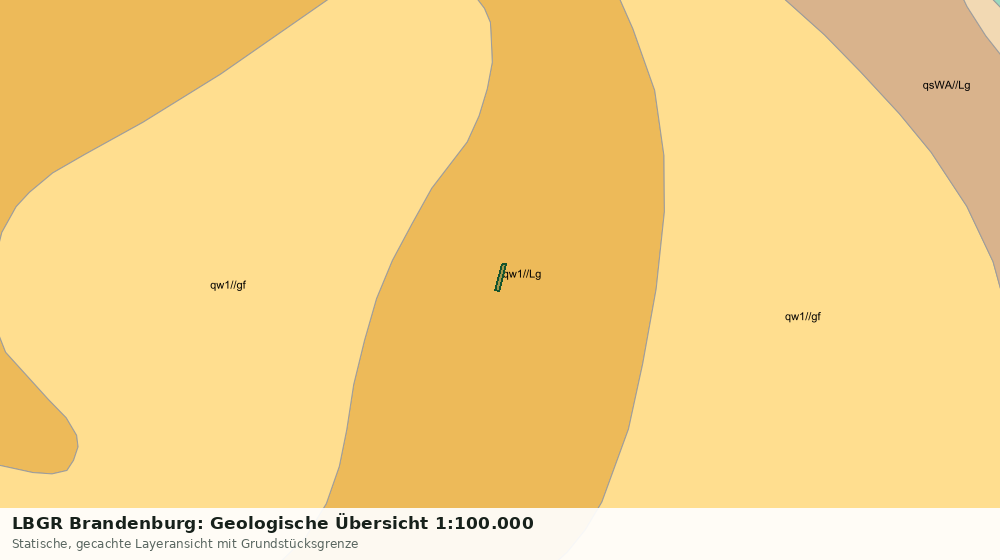 Statische Kartenansicht: LBGR Brandenburg: Geologische Übersicht 1:100.000