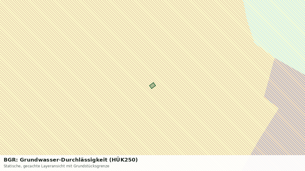 Statische Kartenansicht: BGR: Grundwasser-Durchlässigkeit (HÜK250)