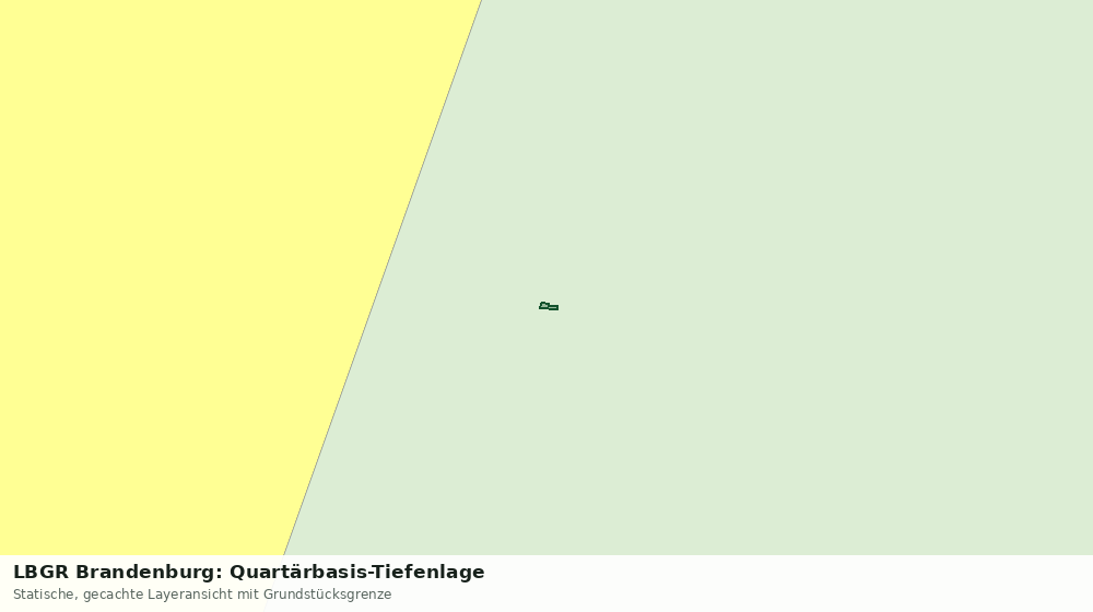 Statische Kartenansicht: LBGR Brandenburg: Quartärbasis-Tiefenlage