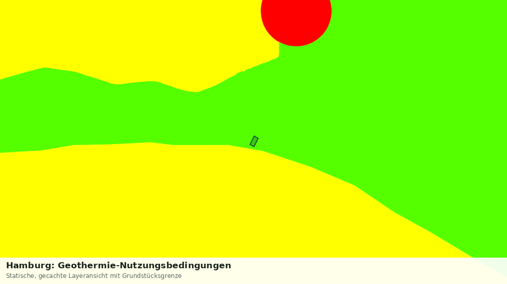 Statische Kartenansicht: Hamburg: Geothermie-Nutzungsbedingungen
