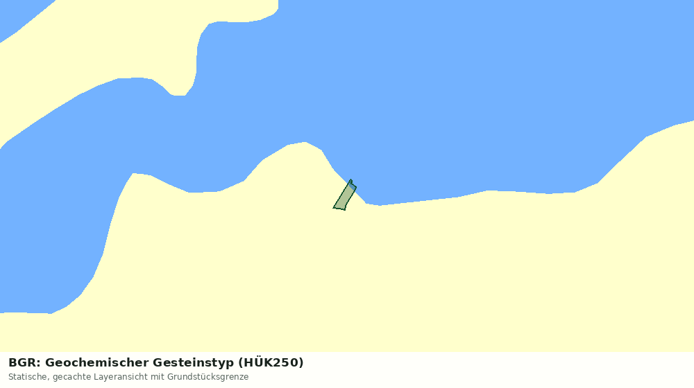 Statische Kartenansicht: BGR: Geochemischer Gesteinstyp (HÜK250)