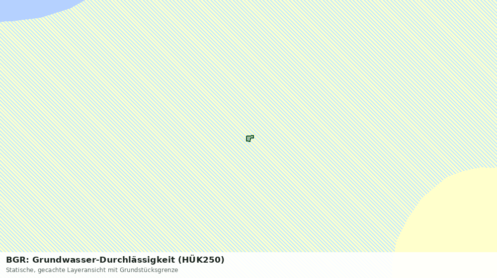 Statische Kartenansicht: BGR: Grundwasser-Durchlässigkeit (HÜK250)