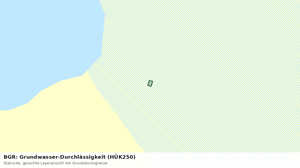 Statische Kartenansicht: BGR: Grundwasser-Durchlässigkeit (HÜK250)
