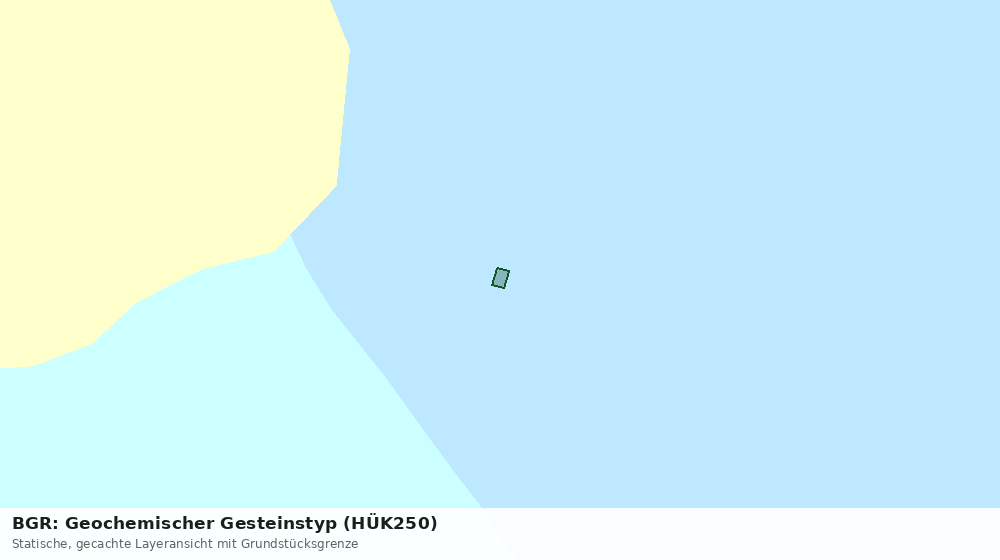 Statische Kartenansicht: BGR: Geochemischer Gesteinstyp (HÜK250)