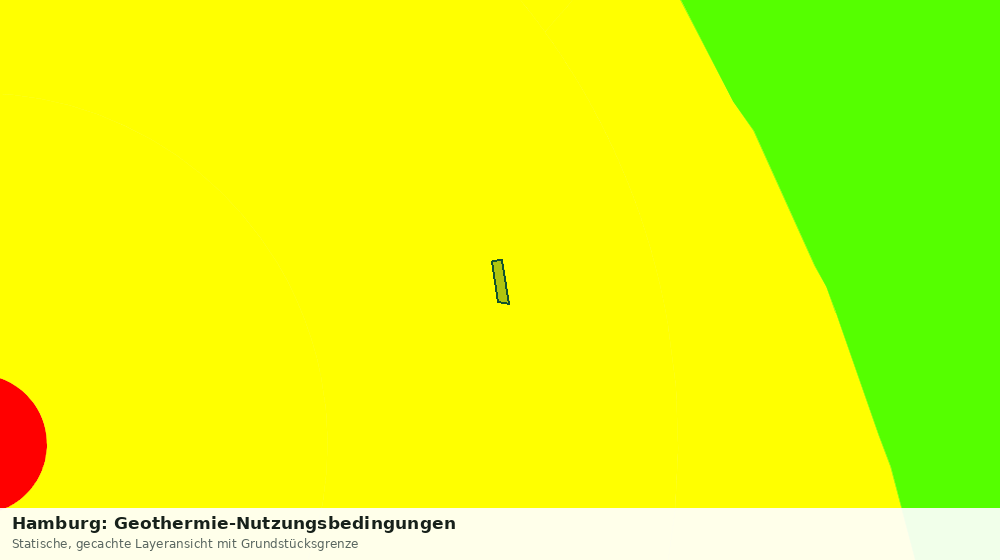 Statische Kartenansicht: Hamburg: Geothermie-Nutzungsbedingungen