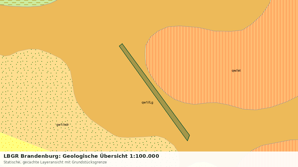 Statische Kartenansicht: LBGR Brandenburg: Geologische Übersicht 1:100.000