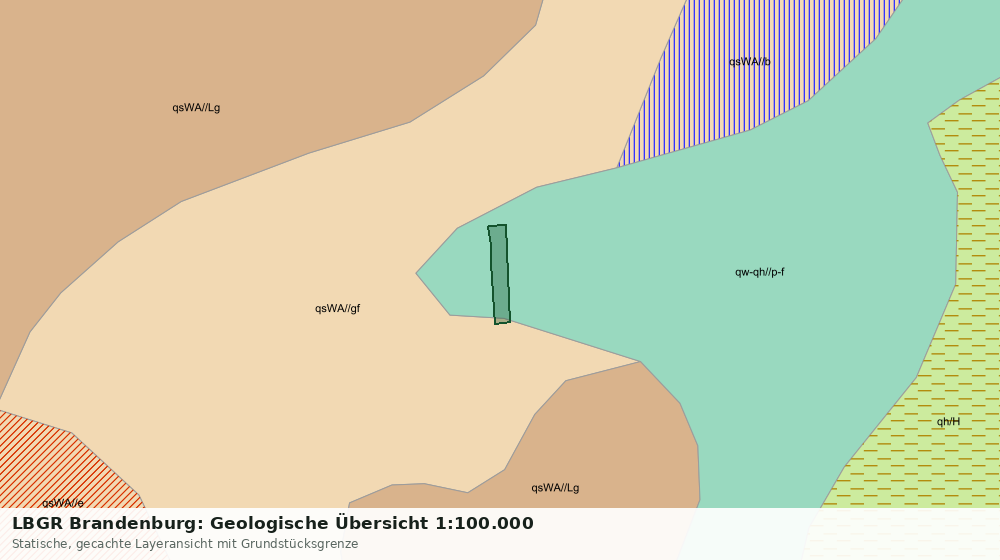 Statische Kartenansicht: LBGR Brandenburg: Geologische Übersicht 1:100.000