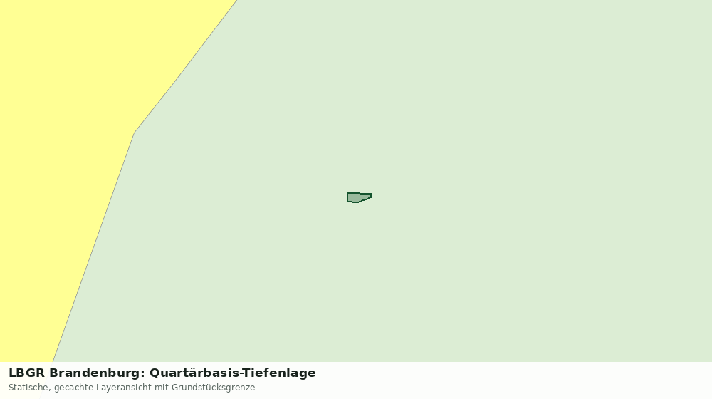 Statische Kartenansicht: LBGR Brandenburg: Quartärbasis-Tiefenlage