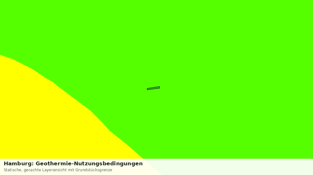 Statische Kartenansicht: Hamburg: Geothermie-Nutzungsbedingungen