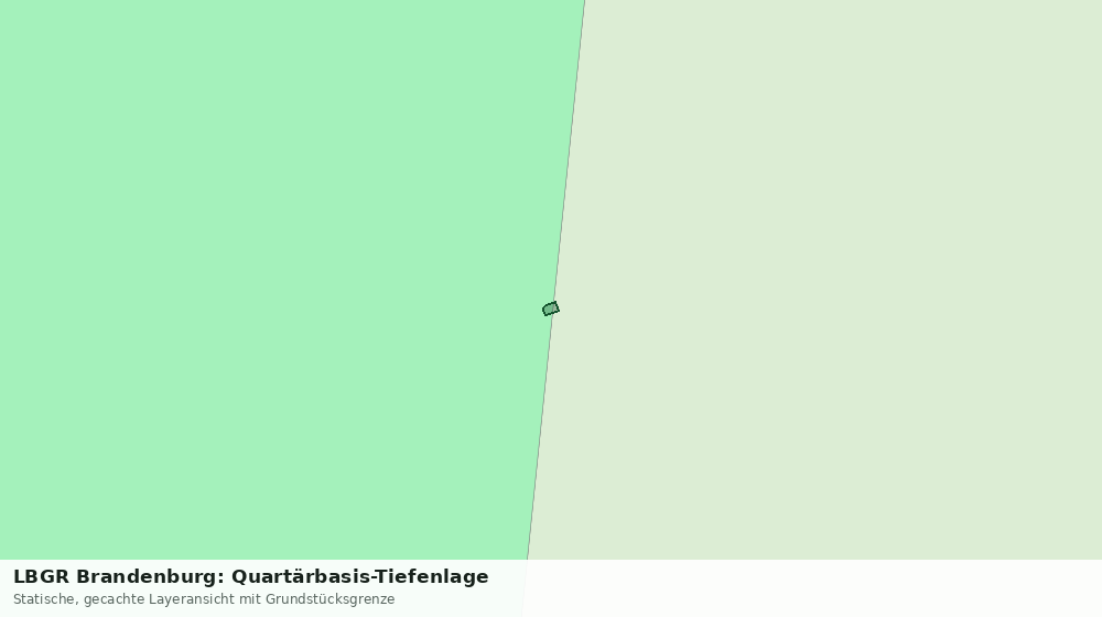 Statische Kartenansicht: LBGR Brandenburg: Quartärbasis-Tiefenlage