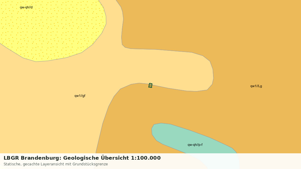 Statische Kartenansicht: LBGR Brandenburg: Geologische Übersicht 1:100.000