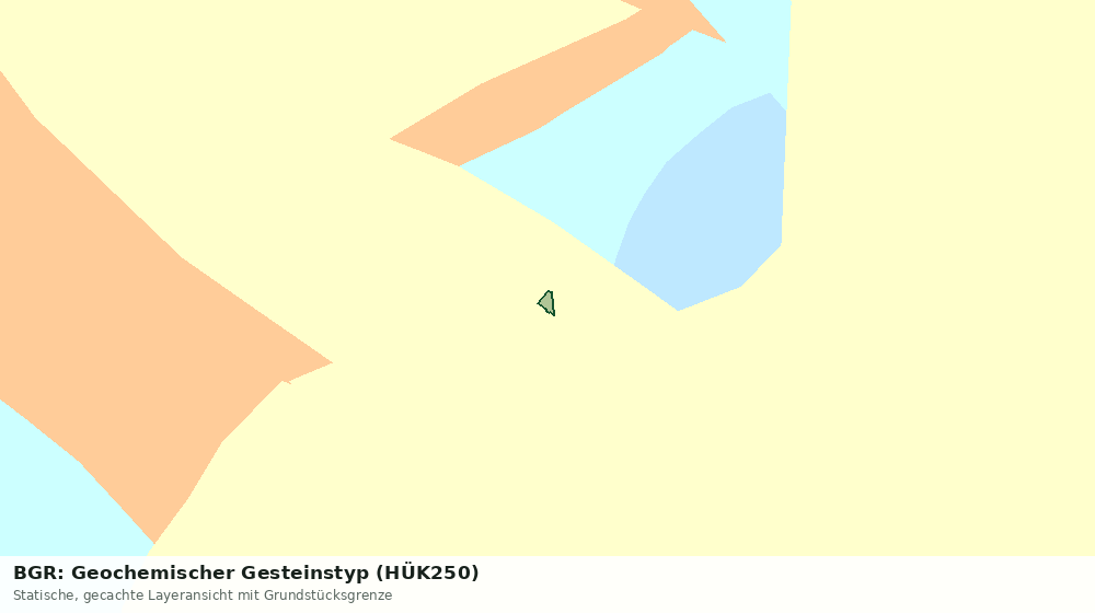 Statische Kartenansicht: BGR: Geochemischer Gesteinstyp (HÜK250)