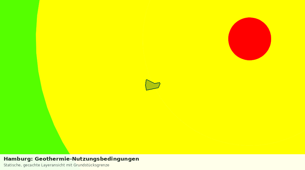 Statische Kartenansicht: Hamburg: Geothermie-Nutzungsbedingungen