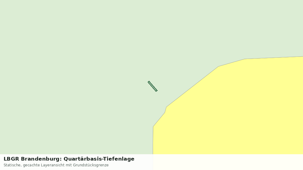 Statische Kartenansicht: LBGR Brandenburg: Quartärbasis-Tiefenlage