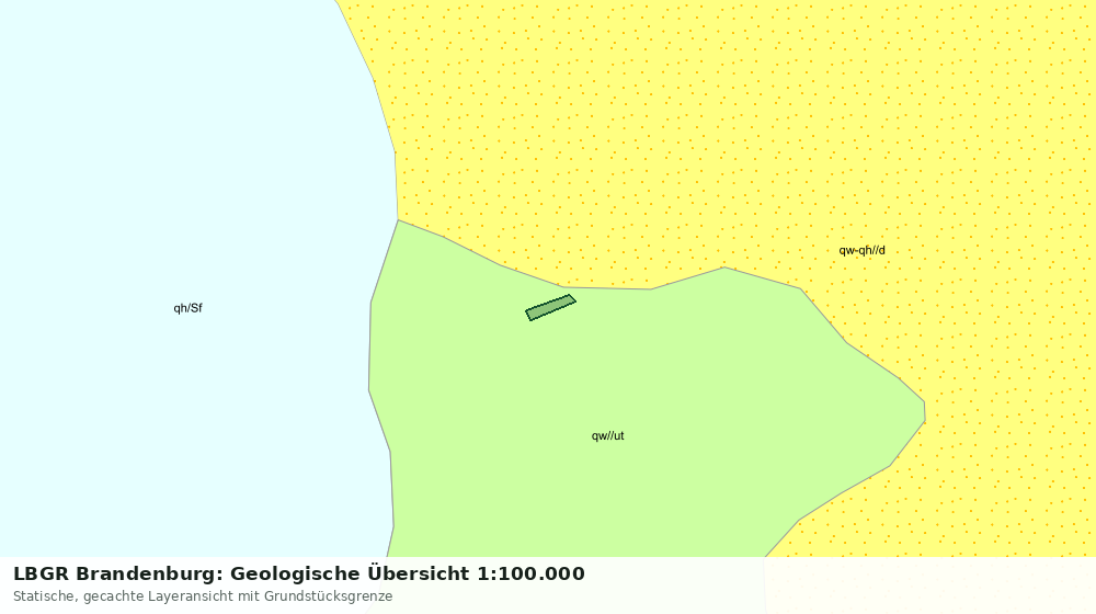 Statische Kartenansicht: LBGR Brandenburg: Geologische Übersicht 1:100.000