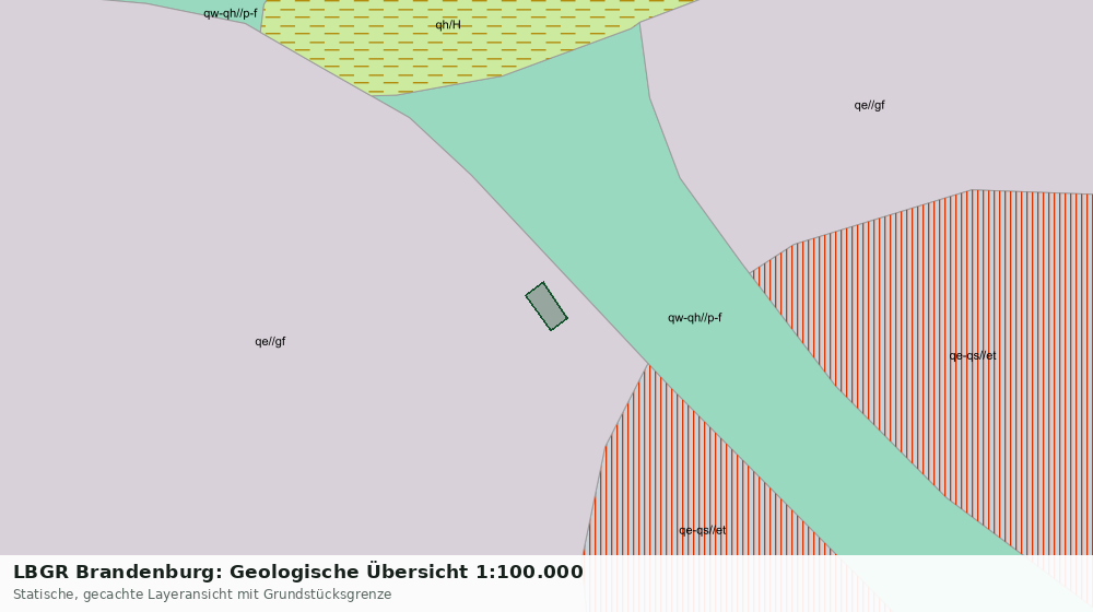 Statische Kartenansicht: LBGR Brandenburg: Geologische Übersicht 1:100.000