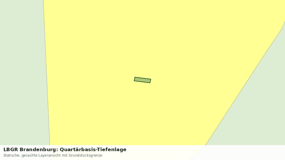 Statische Kartenansicht: LBGR Brandenburg: Quartärbasis-Tiefenlage