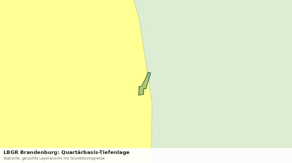 Statische Kartenansicht: LBGR Brandenburg: Quartärbasis-Tiefenlage
