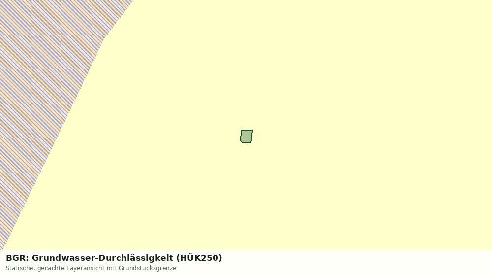 Statische Kartenansicht: BGR: Grundwasser-Durchlässigkeit (HÜK250)