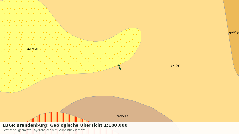 Statische Kartenansicht: LBGR Brandenburg: Geologische Übersicht 1:100.000